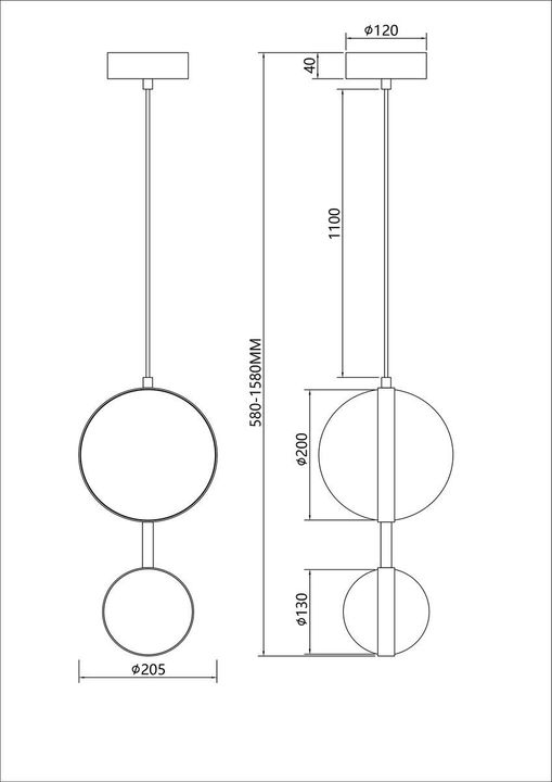 Подвесной светодиодный светильник Favourite Asterismo 4448-2P