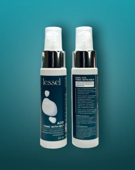 LESSEL ACID TONIC WITH KELP (ТОНИК С АНА-КИСЛОТАМИ И БИОФЕРМЕНТИРОВАННОЙ ЛАМИНАРИЕЙ), 50 мл