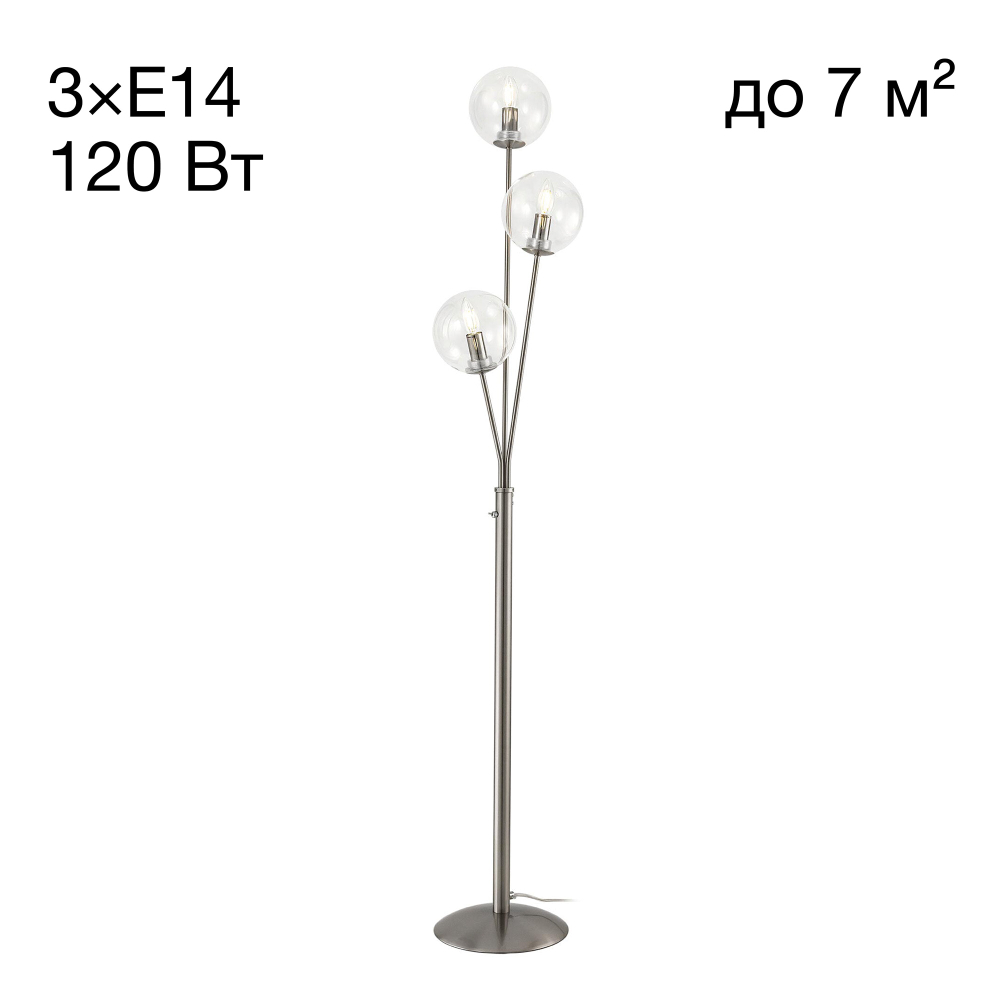 Citilux Томми CL102931 Торшер Матовый Хром