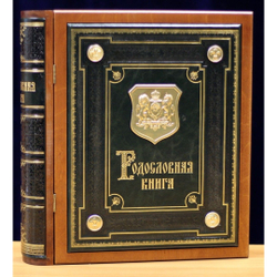 Семейный альбом родословная «Балтийский Малахит», кожаная обложка