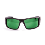 очки для sup Aruba Черные Матовые Зеркально-зеленые линзы. Вид спереди