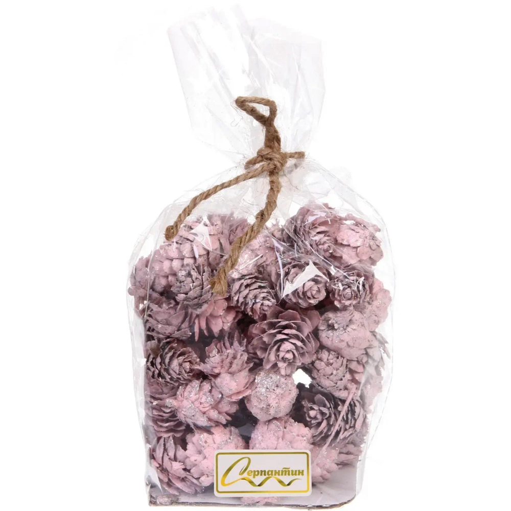 Композиция для декора «Лесное удовольствие» 11*11*14 см (130 гр), розовый