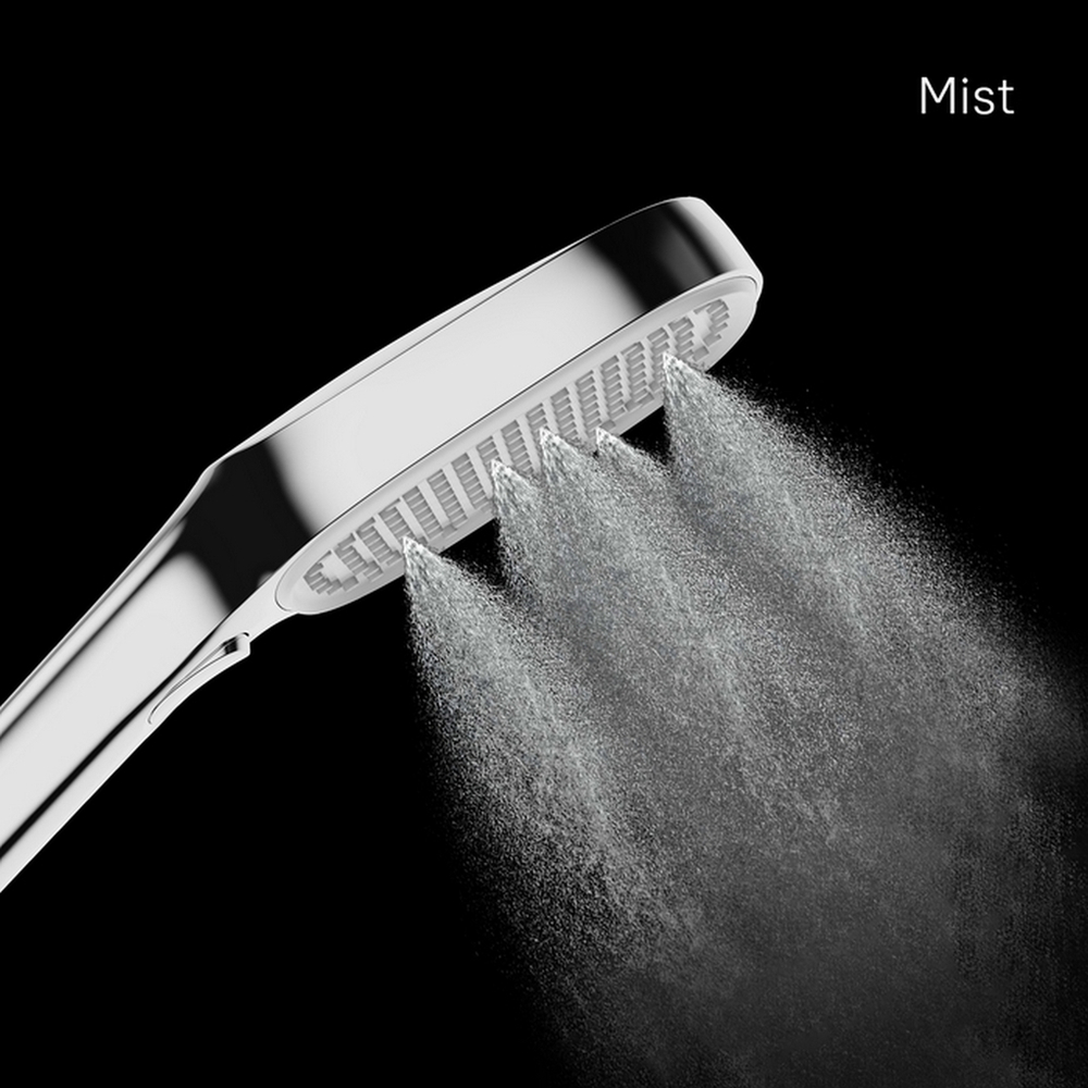 Лейка для душа Milardo ILS3FC0M18 "Ideal Spa" квадрат 120*120, 3 режима, ХРОМ, коробка