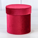 Коробка 11х11 см "Бархат" (Красный)