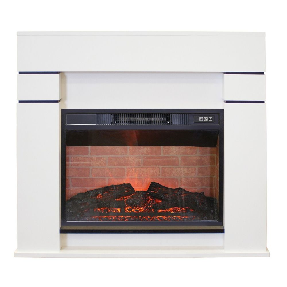 Электрокамин RealFlame Alta 24 WT белый c очагом Irvine 24