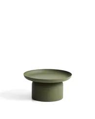 Уличный столик Arcola из зеленого алюминия, диаметр 70 см