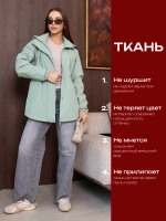 Ветровка с капюшоном удлиненная тонкая