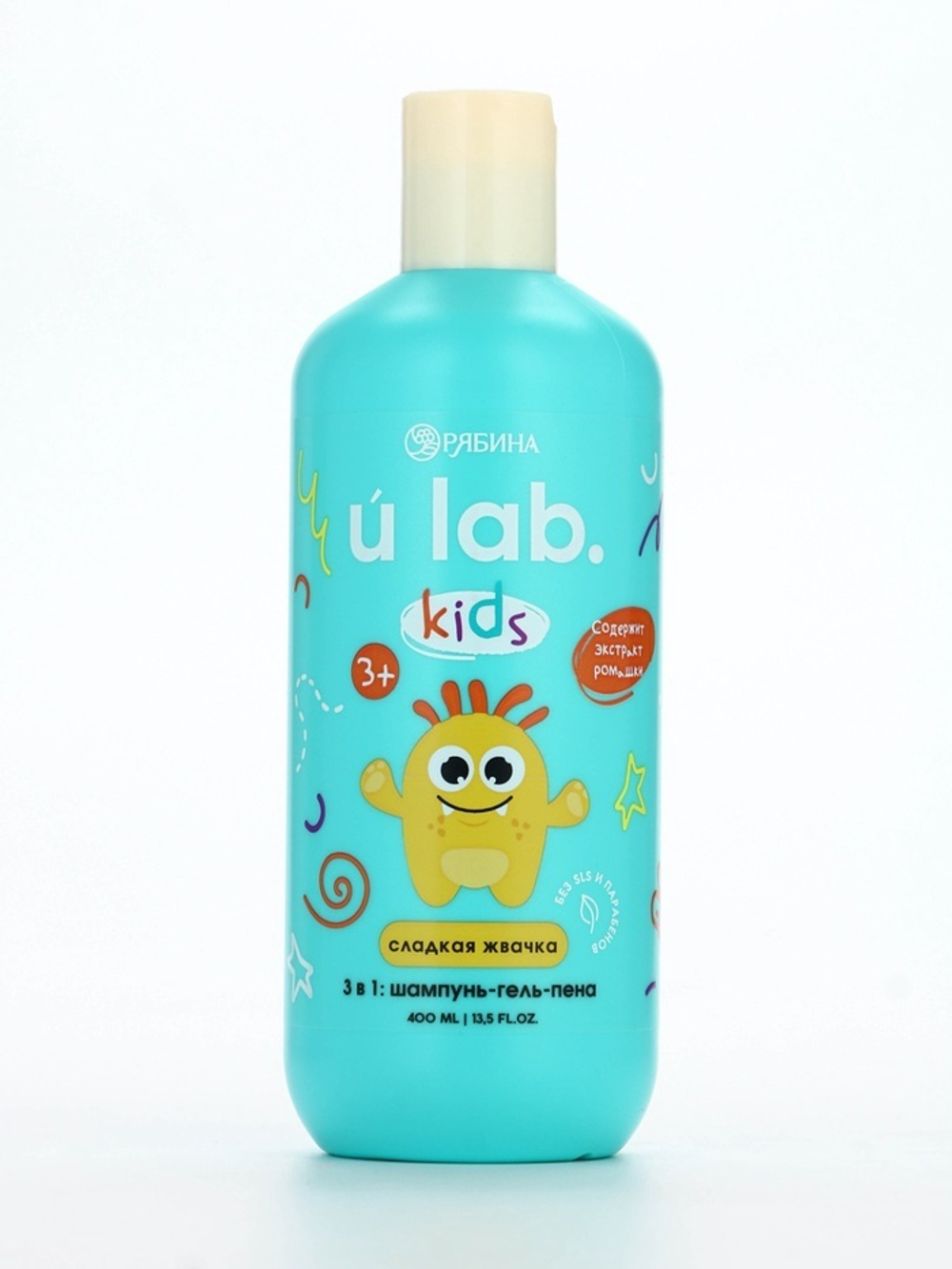 Детский шампунь-гель-пена 3 в 1 «Монстрики», 400 мл, аромат сладкая жвачка