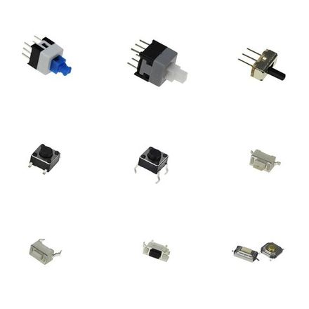 Комплект тактовых кнопок 10 видов 10 штук