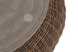 "Барселона" журнальный столик из искусственного ротанга, цвет коричневый