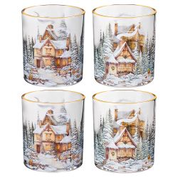 НАБОР СТАКАНОВ ИЗ 4-Х ШТ. "НАКАНУНЕ РОЖДЕСТВА" 320 МЛ
