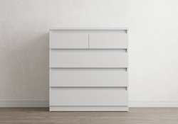 Комод Aksel 5 ящиков (белый)