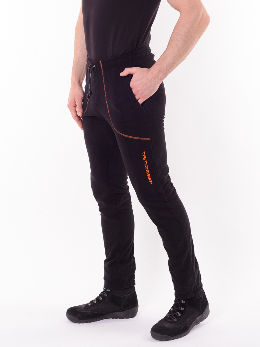 Демисезонный мужской костюм Triton Gear Rich Рич (Флис) Черный