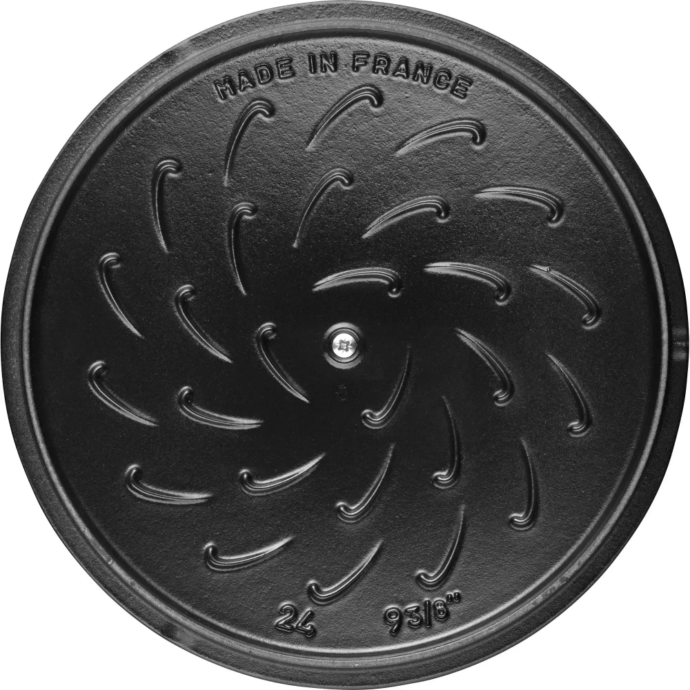 STAUB Чугунная кастрюля Cocotte Snowflake 24 см 3,6 л с трюфелями (II сорт)