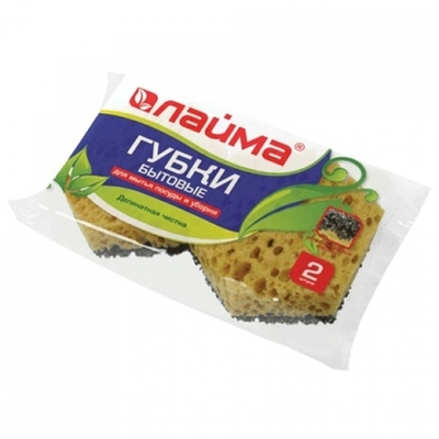 Губки "Лайма" крупнопористые 2шт 601563