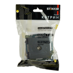 Розетка телевизионная 1-местная (механизм), 75 Ом, 5-862МГц, серия Катрин, графит, GLS00-7108-06 49419