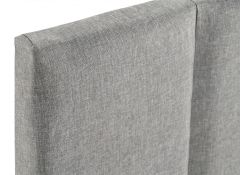 Кровать двуспальная Афродита-3 160 х 200 см с ПМ рогожка серая