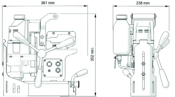 Аккумуляторный магнитный сверлильный станок Promotech PRO-36 PM Battery