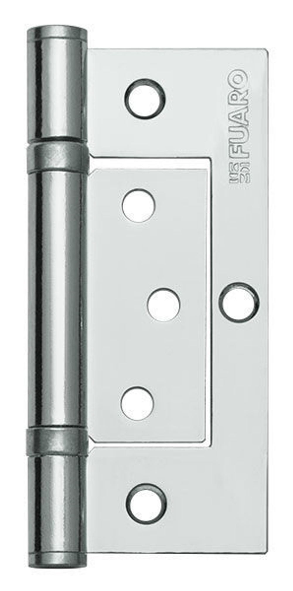 [ТОВАРА НЕТ В НАЛИЧИИ] Петля стальная накладная Фуаро 300-2BB 100x2,5 CP, цвет хром (гарантия - 12 месяцев)