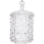 Сахарница стеклянная 350мл «Сладкая мечта» ромбы