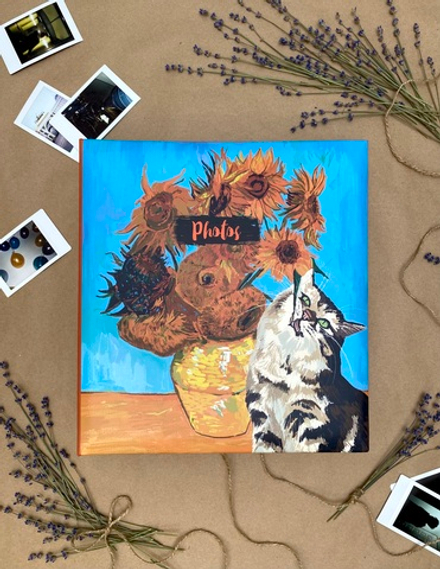 Фотоальбом на 50 магнитных листов 23х28 см, кольца VVG style ВВГ 2