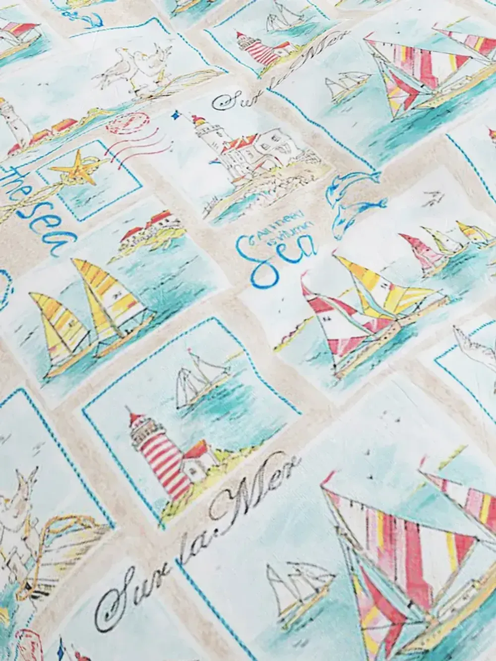 Ткань для пошива "Витамин Sea" Сказка перкаль, длина 10 м., ширина 2,2 м.