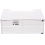 Лоток для хранения на двух колесиках «ШТОФТ», цвет белый, 34*14*25,5см (лейбл Селфи)