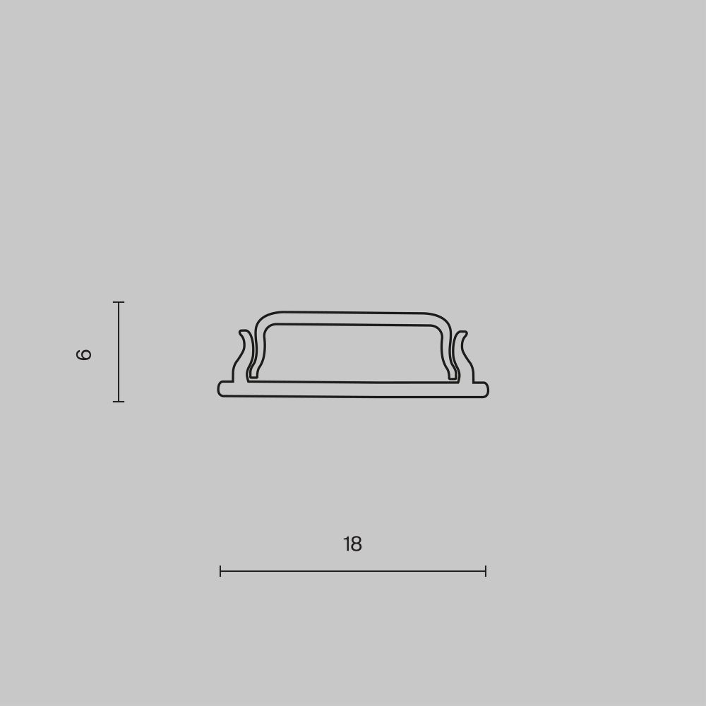 Профиль Maytoni   ALM-1806-S-2M