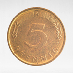 Germany, 5 Pfennigs, 1990, (Berlin Mint - "A"), VF