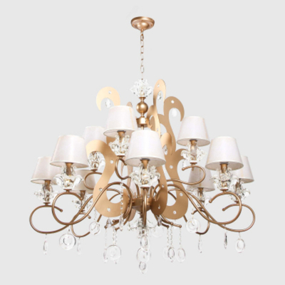 Люстра Wisdandun P60620/8+4 шампань, золотой