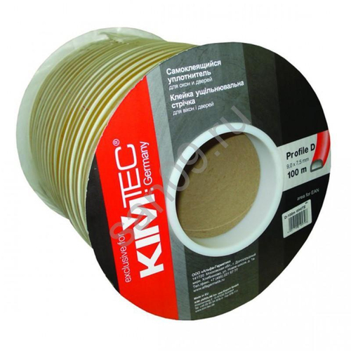 Уплотнитель GermFoam D 9*8мм коричневый 100м /6шт