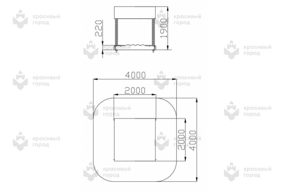 Песочница с навесом
