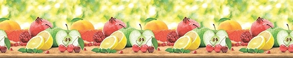 ПАНЕЛЬ ИНТЕРЬЕРНАЯ ПВХ (ФАРТУК) ФРУКТЫ 3000Х600Х1,3ММ
