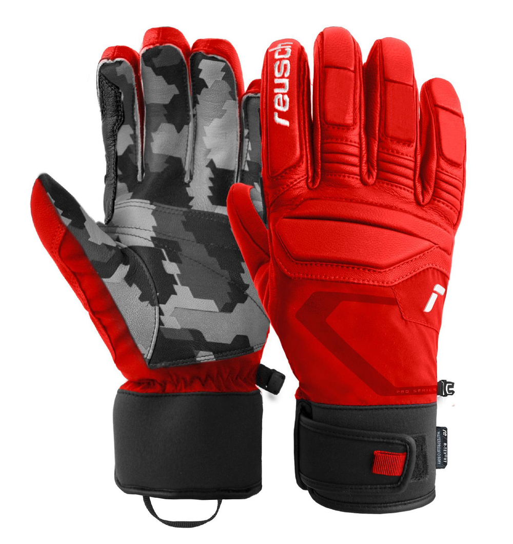 REUSCH перчатки горнолыжные 6201111_3366 Marco Odermatt Fire Red/Grey Camo