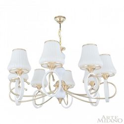 Подвесная люстра Arte Milano Florentia-2387 302387/8 Wh/Gd