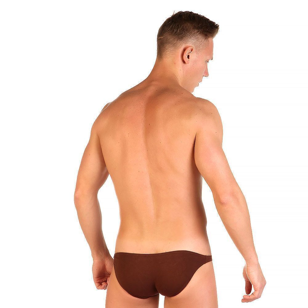 Хлопковые трусы-слипы с заниженной посадкой (Размер: M) (Цвет: аквамариновый)