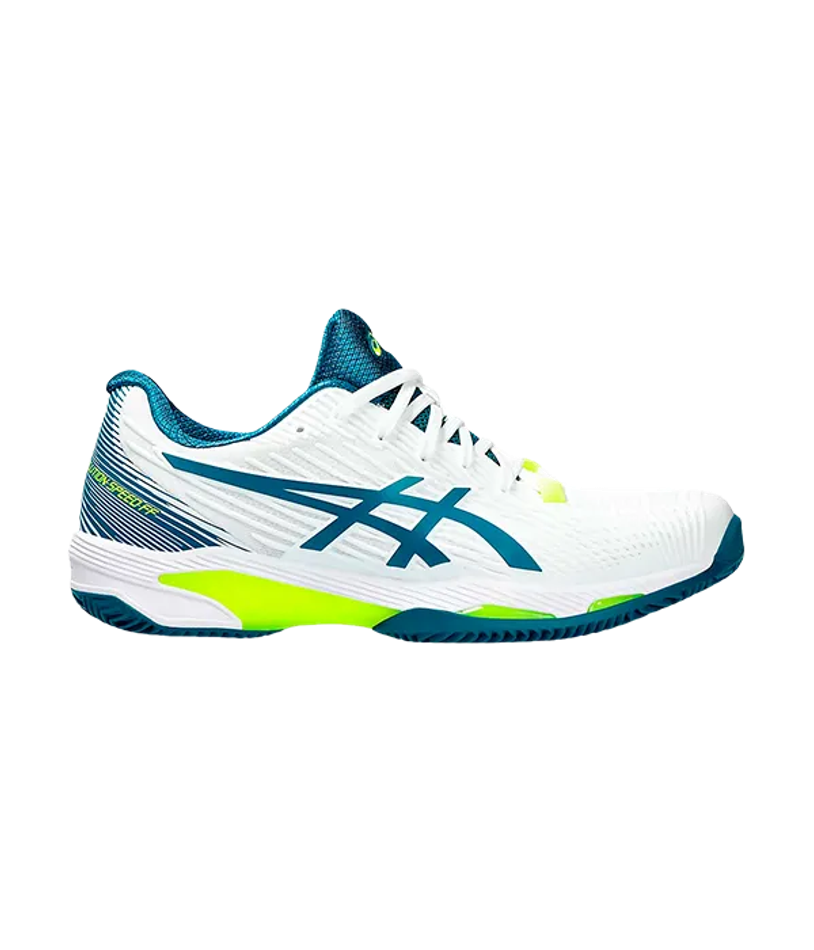 Asics Solution Speed FF Clay Белые-Спокойные бирюзовые кроссовки