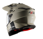 Шлем AXOR X-CROSS DUAL VISOR NR, с визором, цвет никель (L)