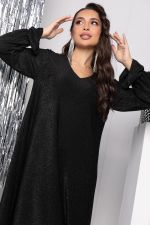 Платье "Натали" (мерцающий черный) П7717 LT Collection (Акция)