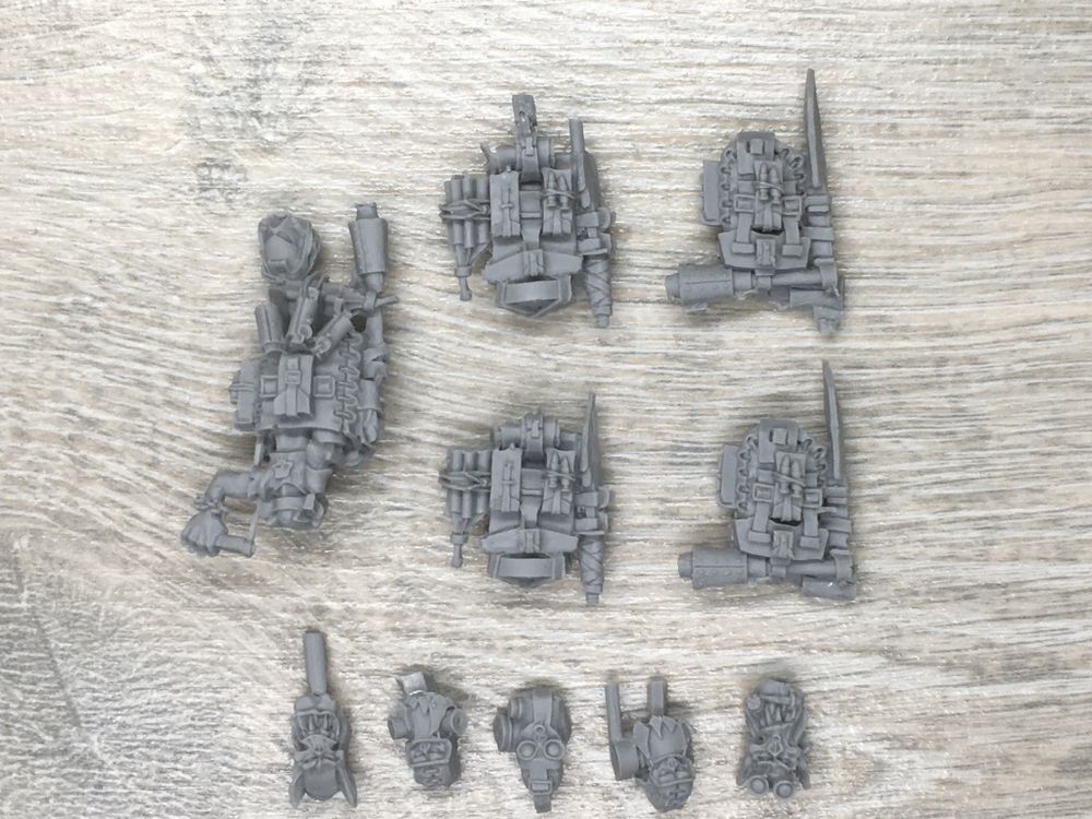 Ork kommandos conversion set (комплектация как на фото)