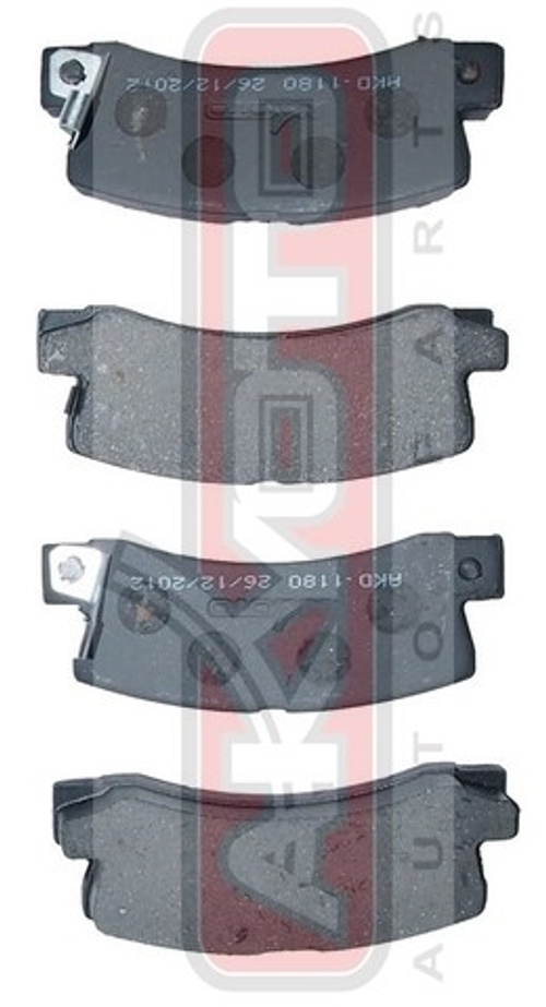 Колодки тормозные дисковые задние AKYOTO AKD1180
