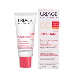 Uriage Roseliane Visible Redness Neutralizing Tinted Care СС Крем против покраснений с тональным эффектом SPF 50+, 40 мл