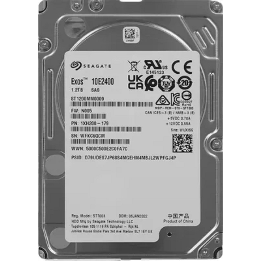 HDD жесткий диск 1.2TB Seagate Enterprise Performance 10K (ST1200MM0009) (SAS 12Gb / s, 10 000 prm, 128 mb buffer, 2.5")