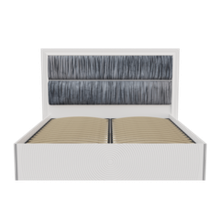 Кровать 1.8 "Zara" белая серебро