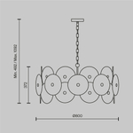Подвесной светильник Maytoni MOD007PL-10G