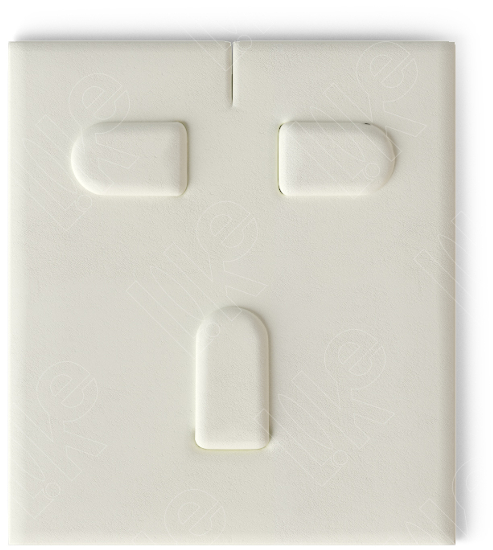 Вкладыш 03/наклонный/для гарнитура/3 язычка/прорезь для нитки