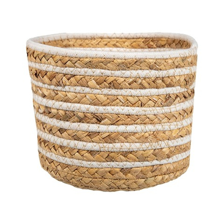 Корзина для хранения "Эквадор", Д230 Ш230 В170, натуральный, белый UC-244