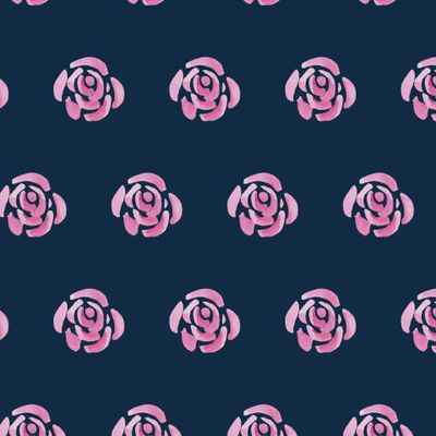 Розы на синем