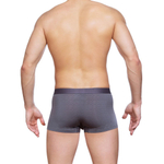 Классические боксеры из ультратонкого ажурного рибана (Размер: L) (Цвет: светло-серый)