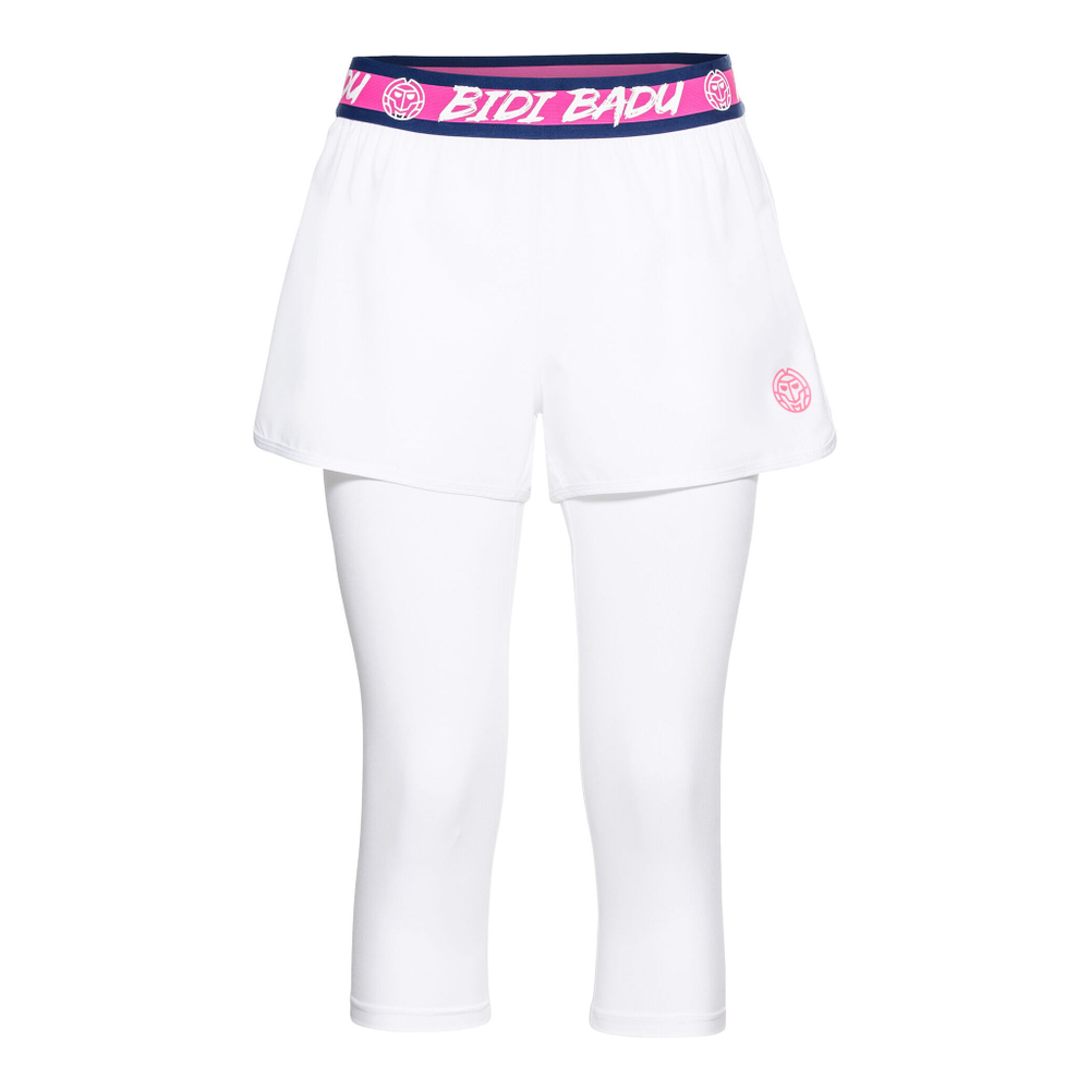 Женские теннисные шорты BIDI BADU Kara Tech Shopri Women - White, Pink